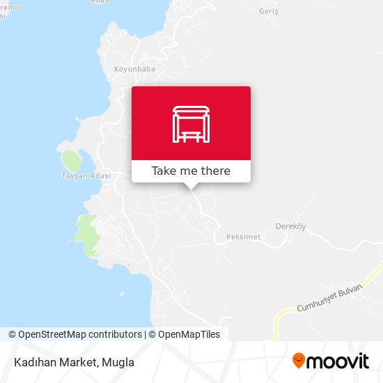 Kadıhan Market map