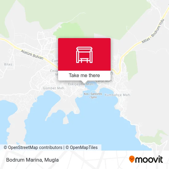 Bodrum Marina map