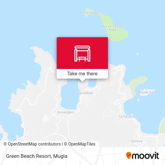 Green Beach Resort map