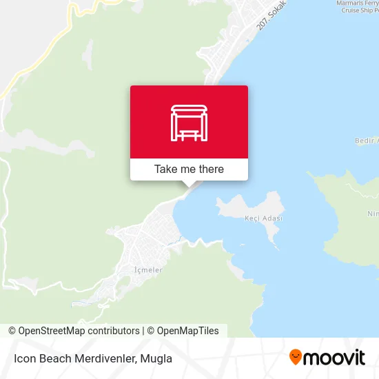 Icon Beach Merdivenler map