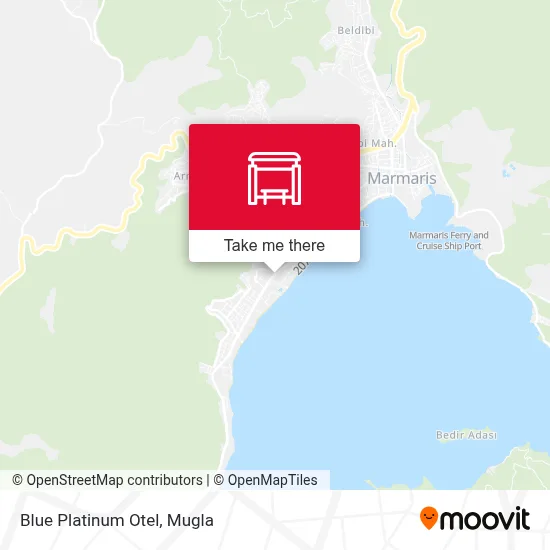 Blue Platinum Otel map