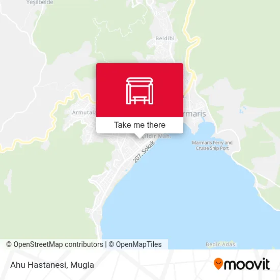 Ahu Hastanesi map