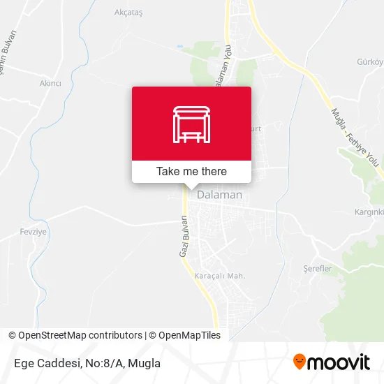Ege Caddesi, No:8/A map