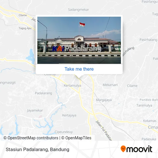 Stasiun Padalarang map