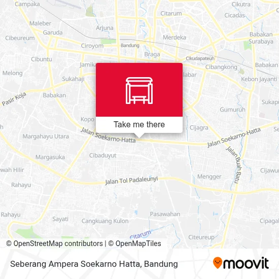 Seberang Ampera Soekarno Hatta map