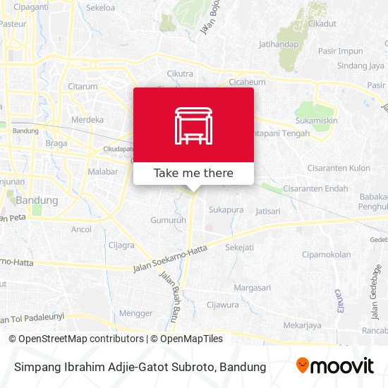 Simpang Ibrahim Adjie-Gatot Subroto map