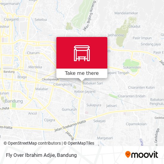 Fly Over Ibrahim Adjie map