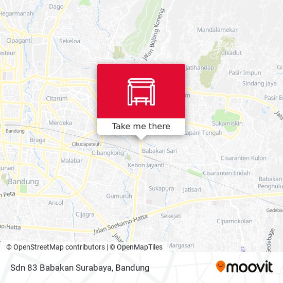 Sdn 83 Babakan Surabaya map