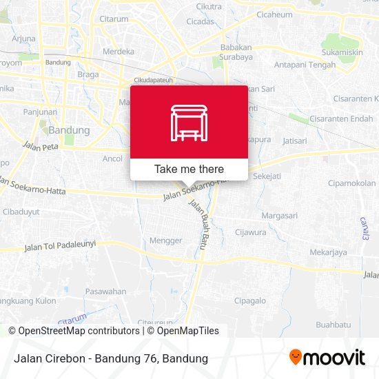 Jalan Cirebon - Bandung 76 map