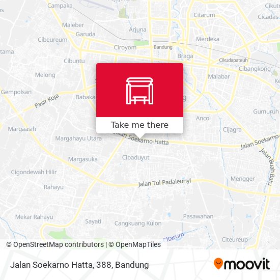 Jalan Soekarno Hatta, 388 map