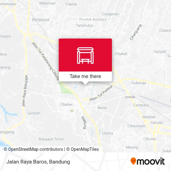 Jalan Raya Baros map