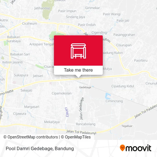 Pool Damri Gedebage map