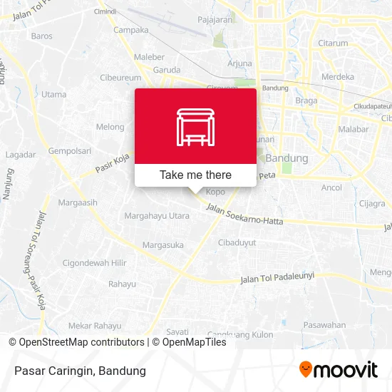 Pasar Caringin map