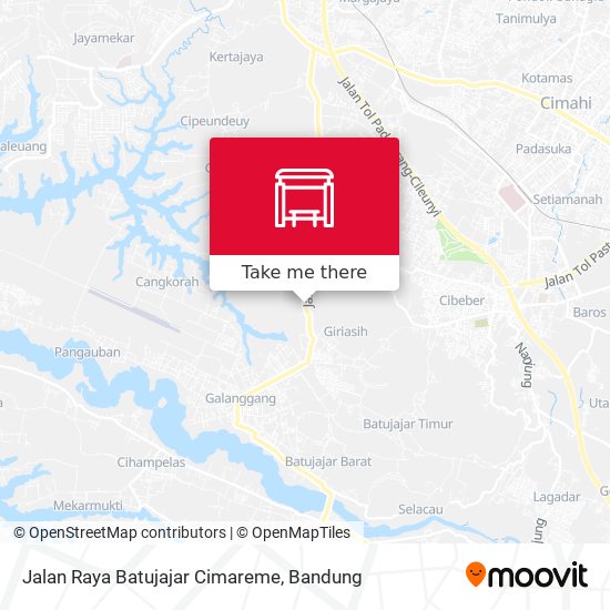 Jalan Raya Batujajar Cimareme map