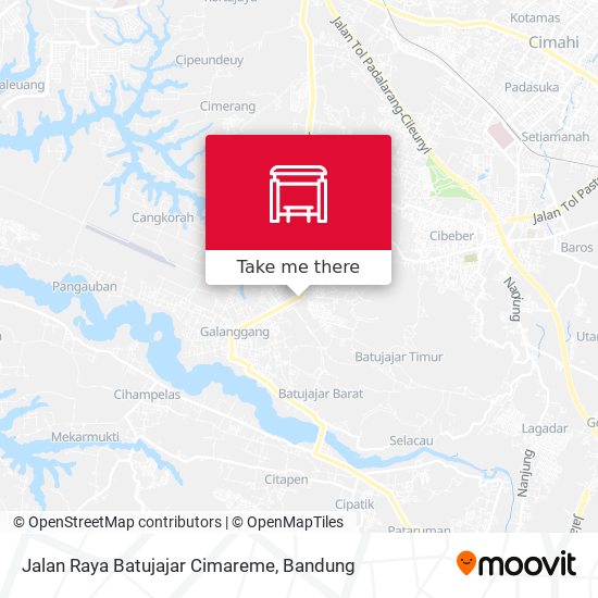Jalan Raya Batujajar Cimareme map