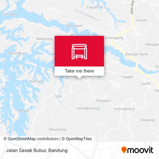 Jalan Sasak Bubur map