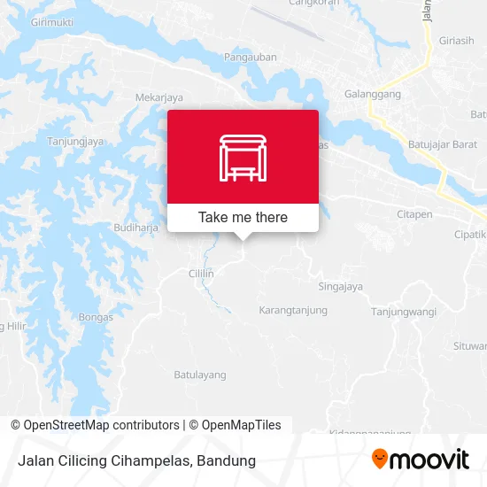 Jalan Cilicing Cihampelas map