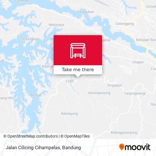Jalan Cilicing Cihampelas map