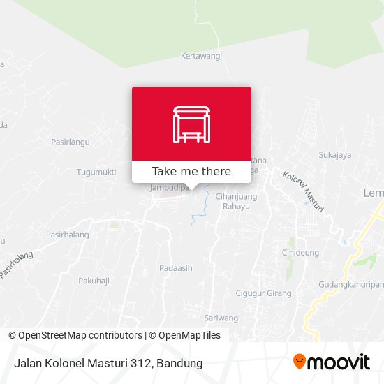 Jalan Kolonel Masturi 312 map