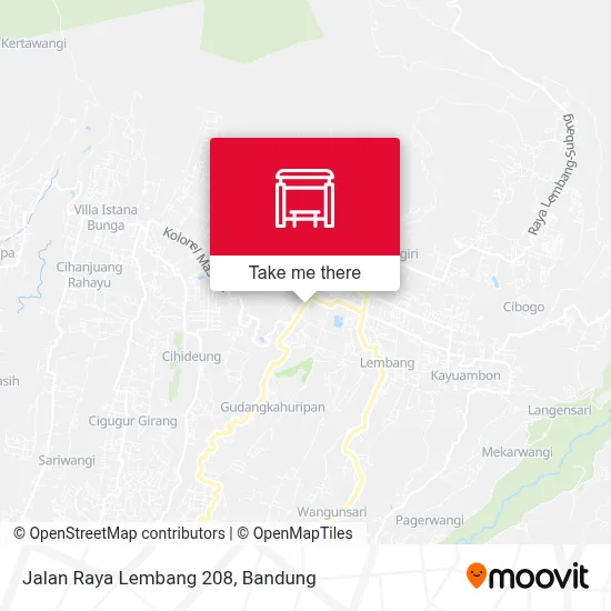 Jalan Raya Lembang 208 map