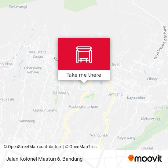 Jalan Kolonel Masturi 6 map