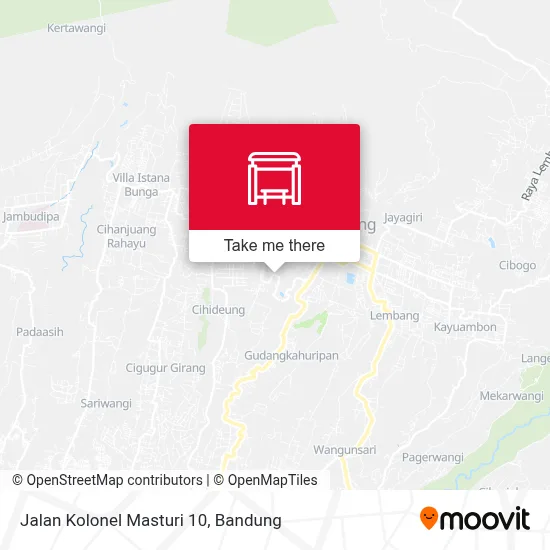 Jalan Kolonel Masturi 10 map