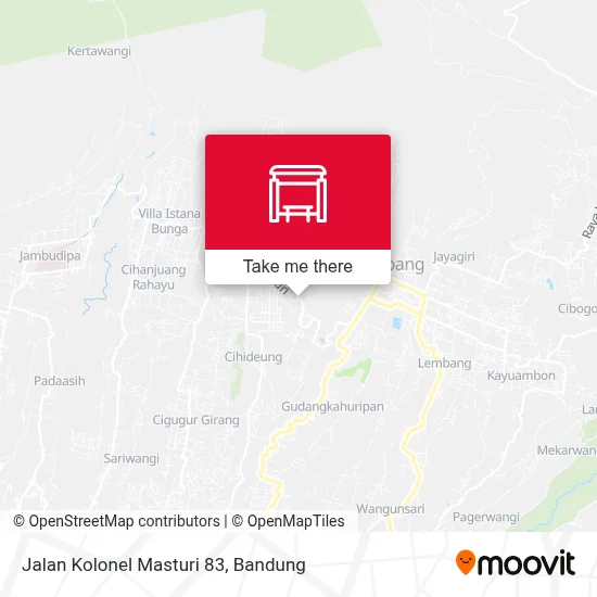 Jalan Kolonel Masturi 83 map