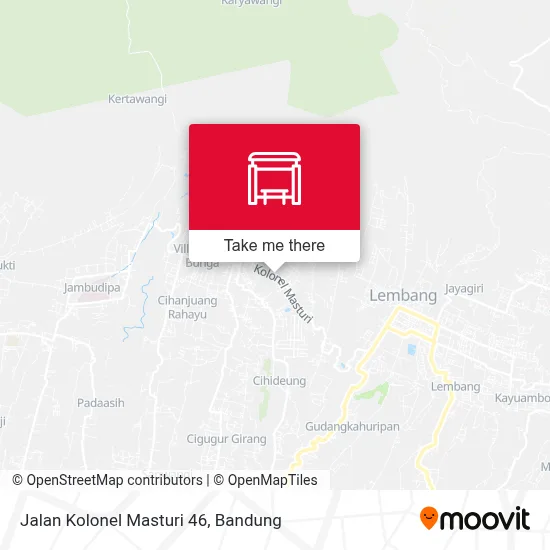 Jalan Kolonel Masturi 46 map