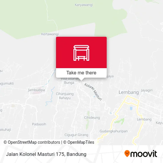 Jalan Kolonel Masturi 175 map