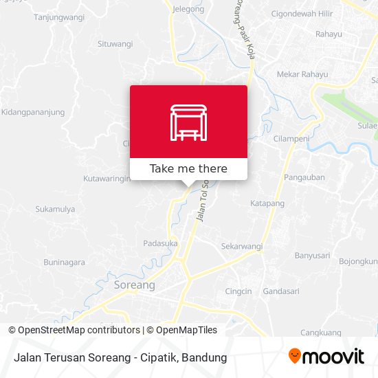 Jalan Terusan Soreang - Cipatik map