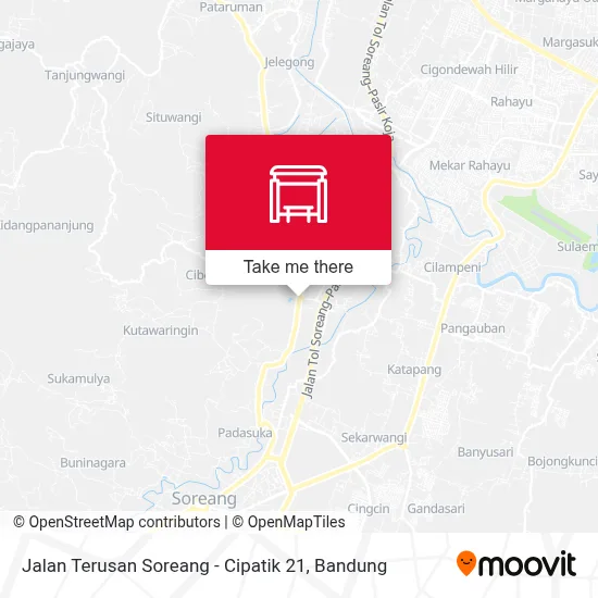 Jalan Terusan Soreang - Cipatik 21 map