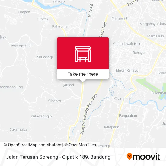 Jalan Terusan Soreang - Cipatik 189 map