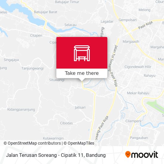 Jalan Terusan Soreang - Cipatik 11 map