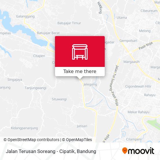 Jalan Terusan Soreang - Cipatik map