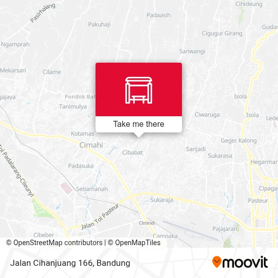 Jalan Cihanjuang 166 map