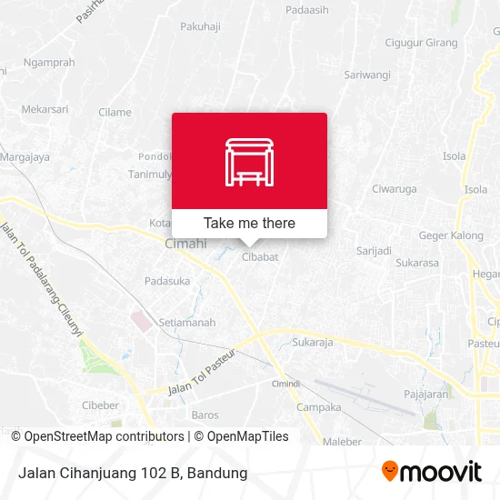 Jalan Cihanjuang 102 B map