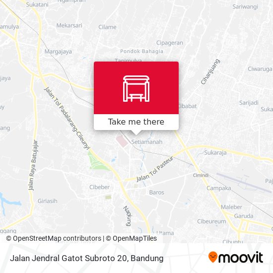 Jalan Jendral Gatot Subroto 20 map