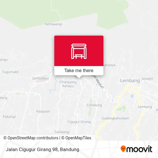 Jalan Cigugur Girang 98 map