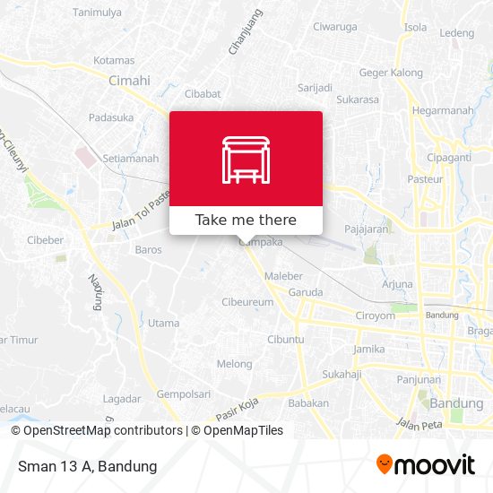 Sman 13 A map