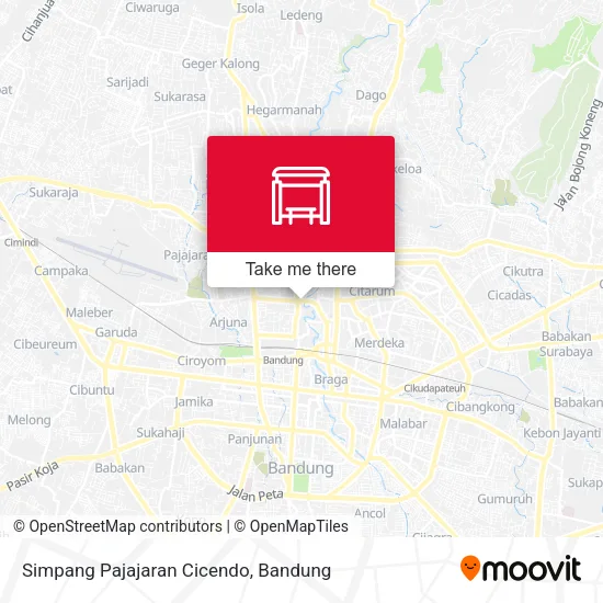 Simpang Pajajaran Cicendo map