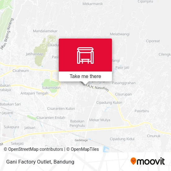 Gani Factory Outlet map