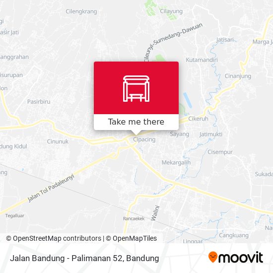 Jalan Bandung - Palimanan 52 map