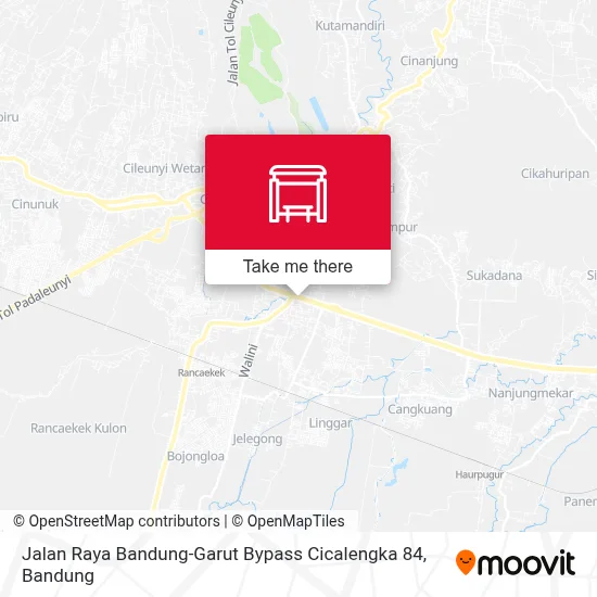 Jalan Raya Bandung-Garut Bypass Cicalengka 84 map