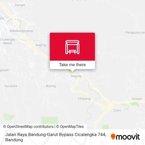 Jalan Raya Bandung-Garut Bypass Cicalengka 744 map