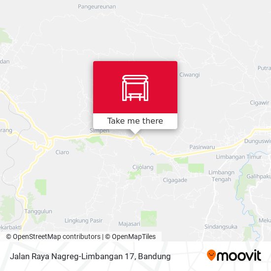 Jalan Raya Nagreg-Limbangan 17 map