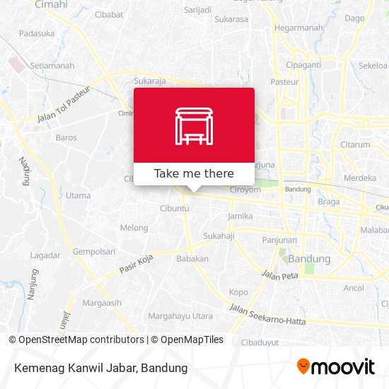 Kemenag Kanwil Jabar map