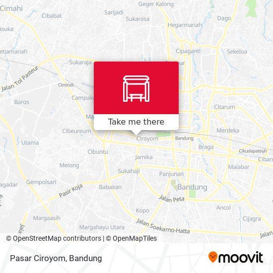 Pasar Ciroyom map