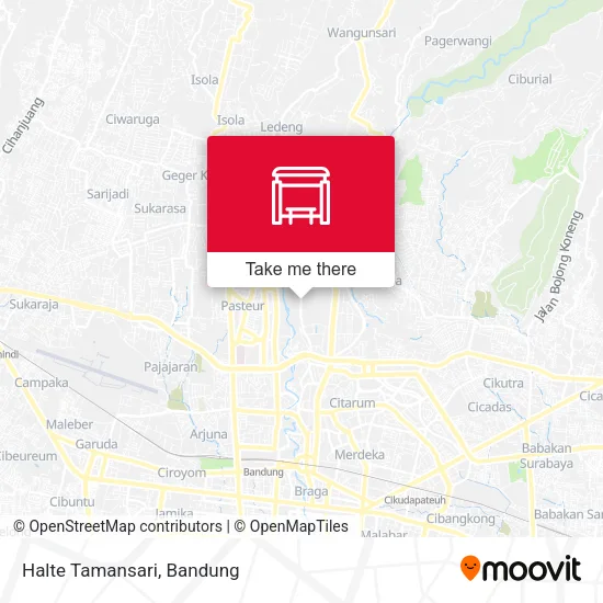 Halte Tamansari map