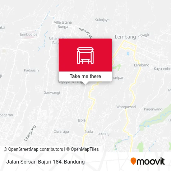 Jalan Sersan Bajuri 184 map