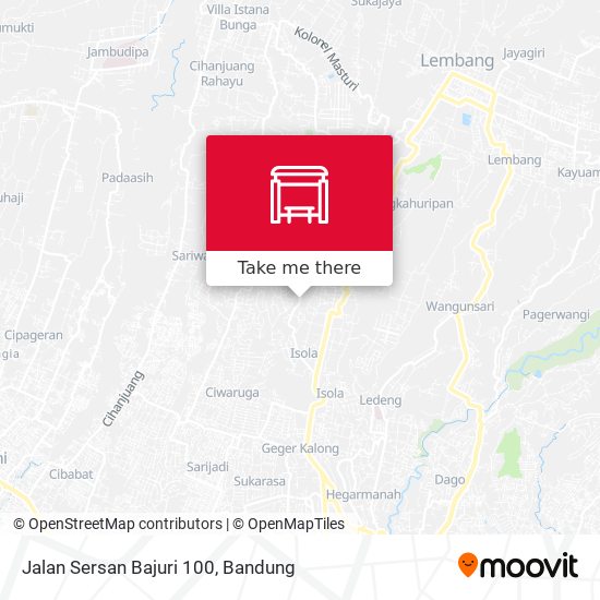 Jalan Sersan Bajuri 100 map